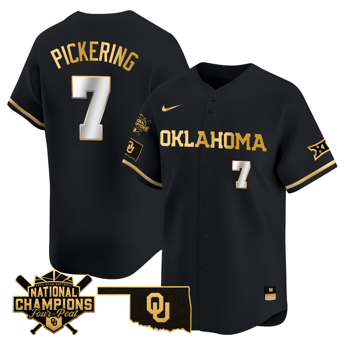 Men's size - Oklahoma Women's National Champions Vapor Limited Jersey 406VTHNJS001- All Stitched