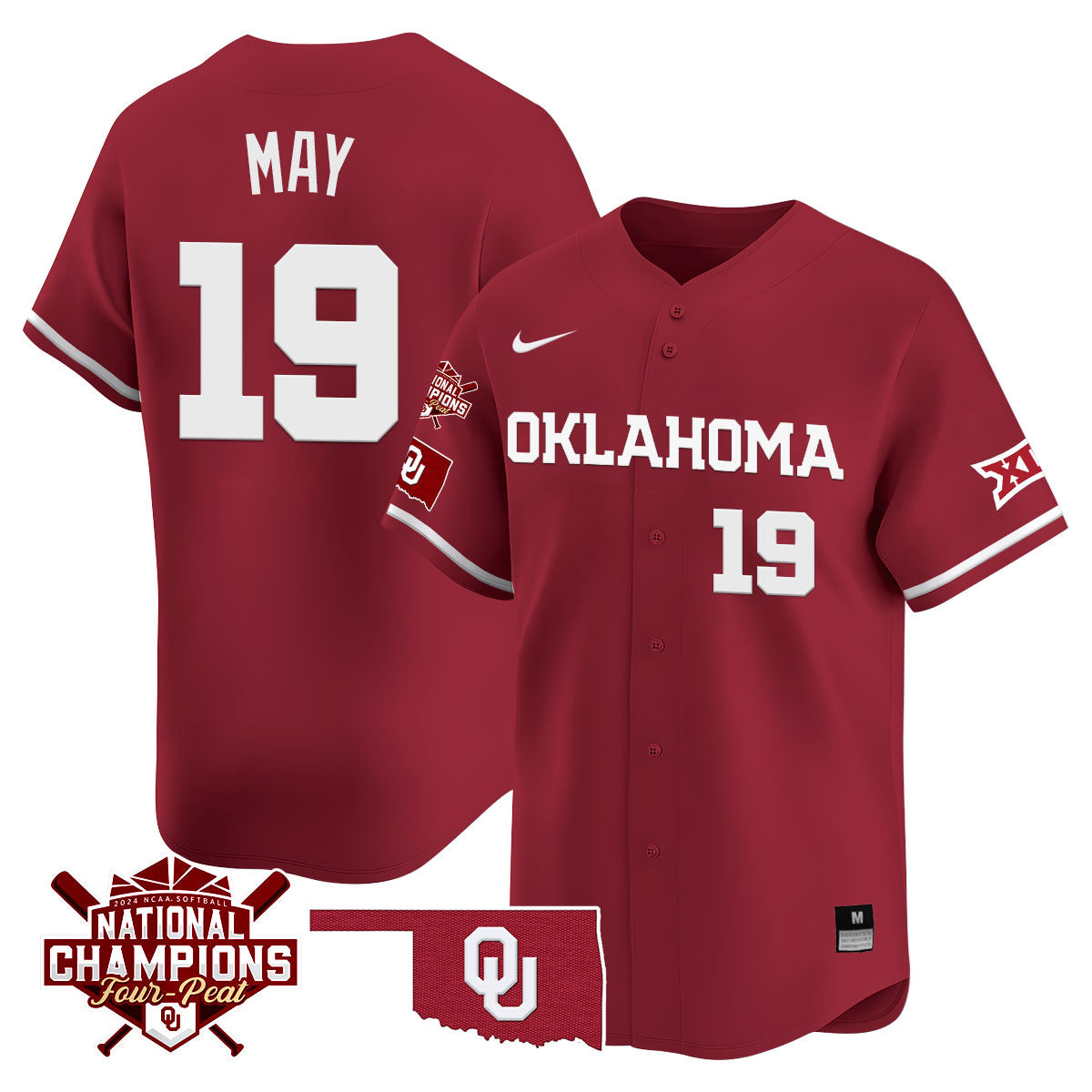 Oklahoma Women's National Champions Vapor Limited Jersey 406VTHNJS001- All Stitched