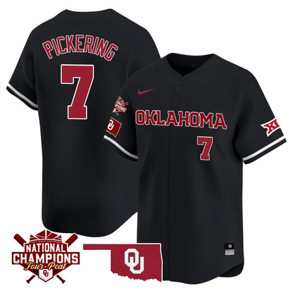 Men's size - Oklahoma Women's National Champions Vapor Limited Jersey 406VTHNJS001- All Stitched