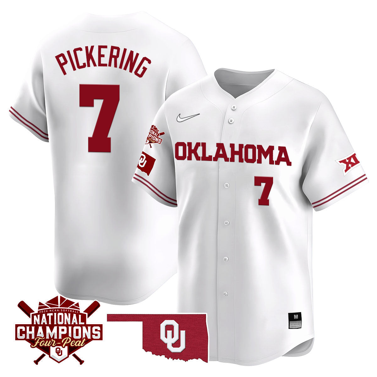 Men's size - Oklahoma Women's National Champions Vapor Limited Jersey 406VTHNJS001- All Stitched