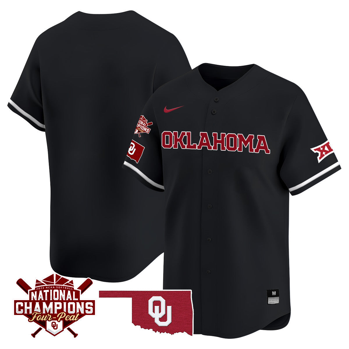 Oklahoma Women's National Champions Vapor Limited Jersey 406VTHNJS001- All Stitched