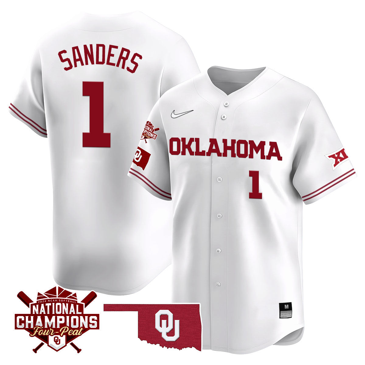 Oklahoma Women's National Champions Vapor Limited Jersey 406VTHNJS001- All Stitched