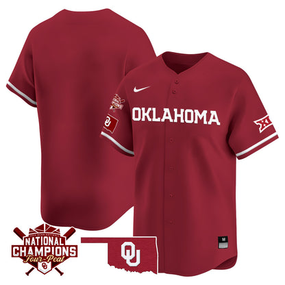 Oklahoma Women's National Champions Vapor Limited Jersey 406VTHNJS001- All Stitched