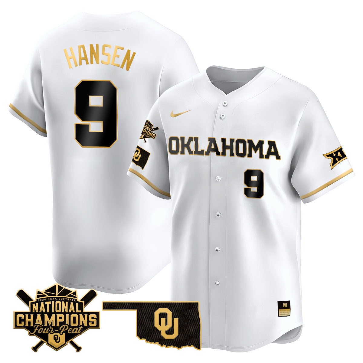 Oklahoma Women's National Champions Vapor Limited Jersey 406VTHNJS001- All Stitched