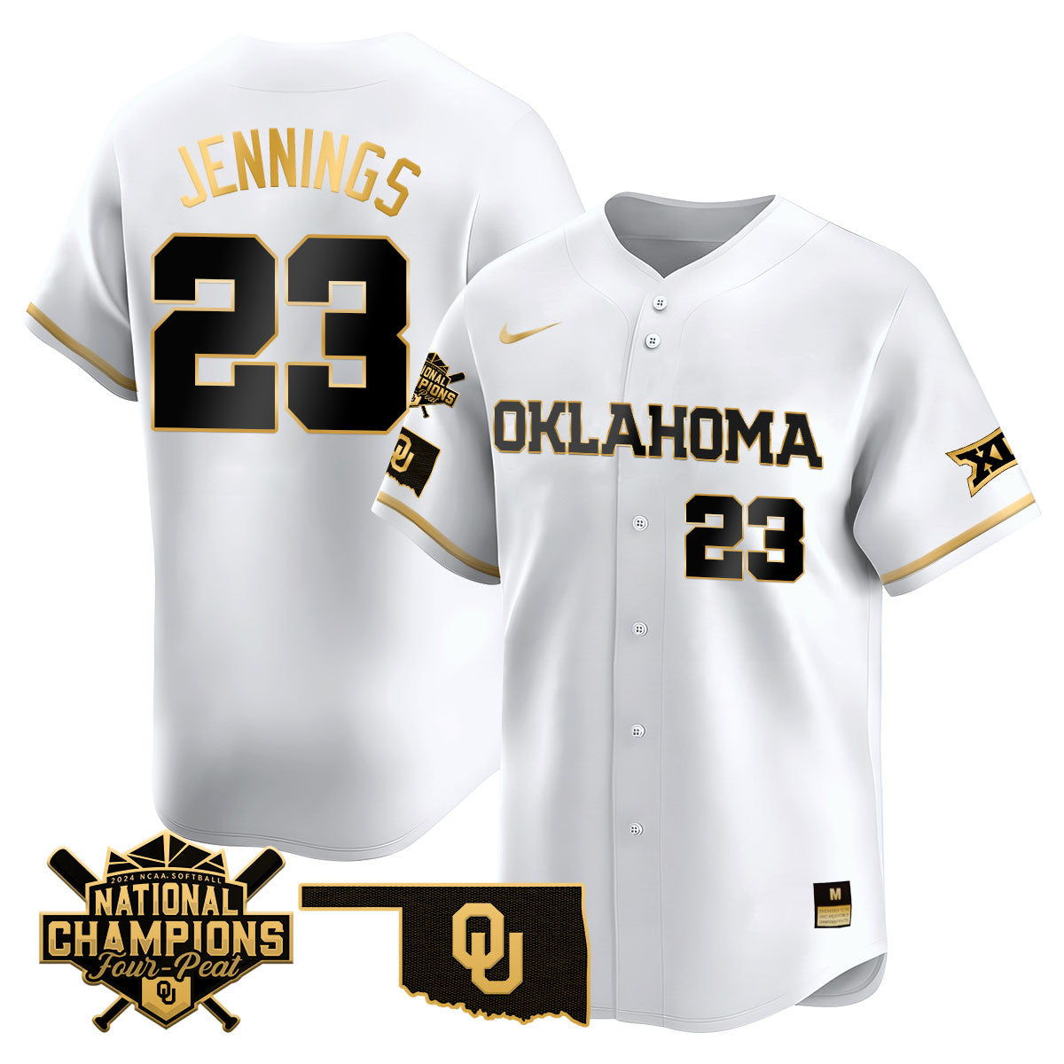 Oklahoma Women's National Champions Vapor Limited Jersey 406VTHNJS001- All Stitched