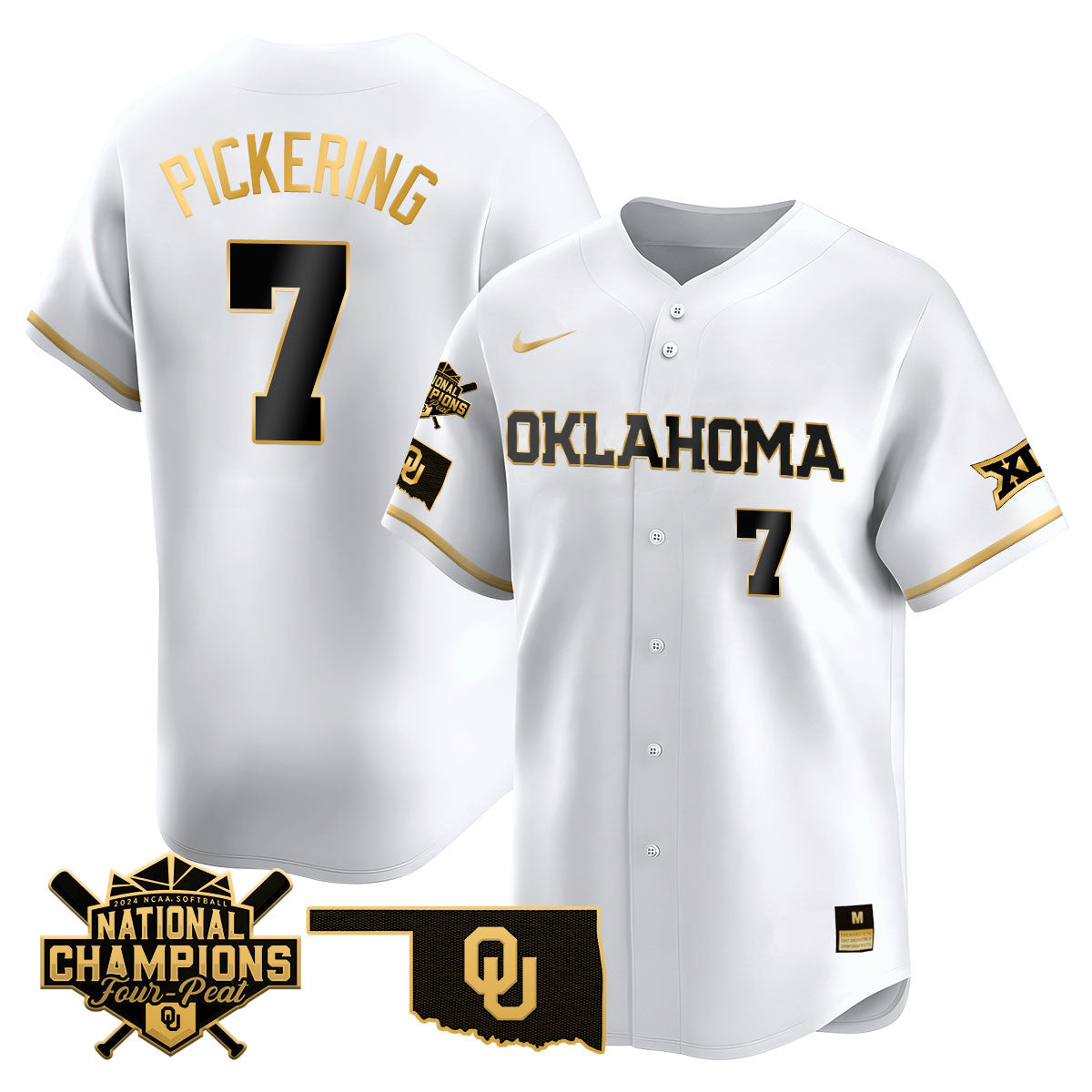 Men's size - Oklahoma Women's National Champions Vapor Limited Jersey 406VTHNJS001- All Stitched