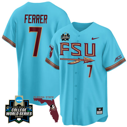 FSU 2024 College World Series Vapor Premier Limited Jersey V2 - All Stitched