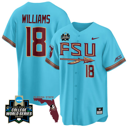 FSU 2024 College World Series Vapor Premier Limited Jersey V2 - All Stitched