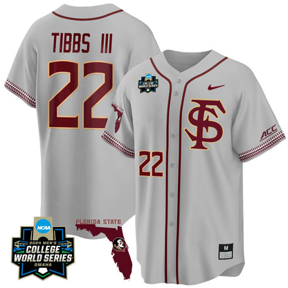 Men's Florida State Seminoles 2024 College World Series Vapor Premier Limited Jersey V2 - All Stitched