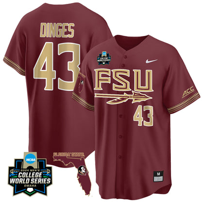 FSU 2024 College World Series Vapor Premier Limited Jersey V2 - All Stitched