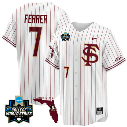 FSU 2024 College World Series Vapor Premier Limited Jersey V2 - All Stitched