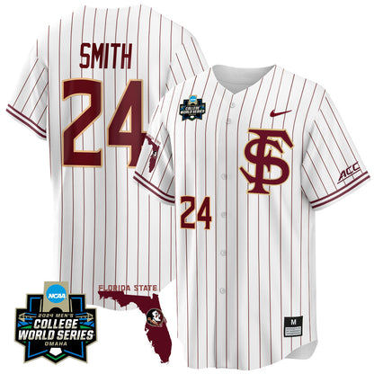 FSU 2024 College World Series Vapor Premier Limited Jersey V2 - All Stitched