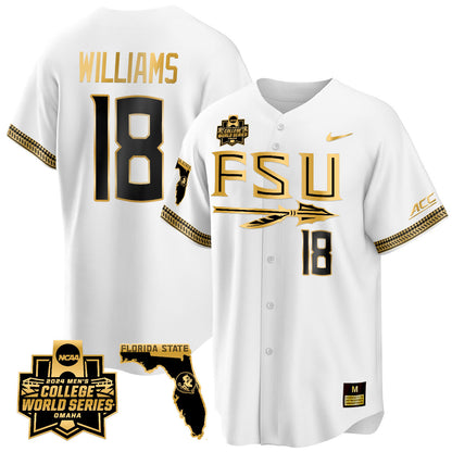 FSU 2024 College World Series Vapor Premier Limited Jersey V2 - All Stitched