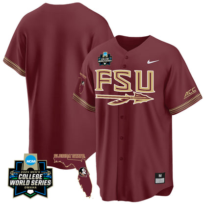 FSU 2024 College World Series Vapor Premier Limited Jersey V2 - All Stitched