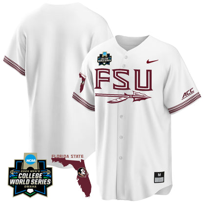 FSU 2024 College World Series Vapor Premier Limited Jersey V2 - All Stitched