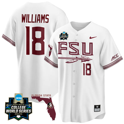 FSU 2024 College World Series Vapor Premier Limited Jersey V2 - All Stitched