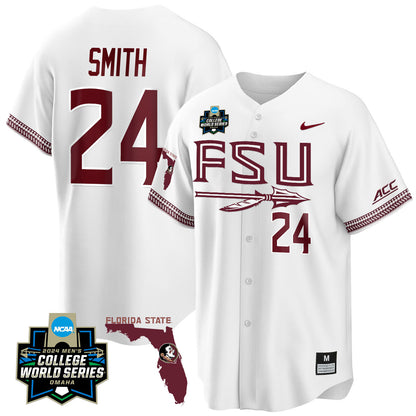 FSU 2024 College World Series Vapor Premier Limited Jersey V2 - All Stitched