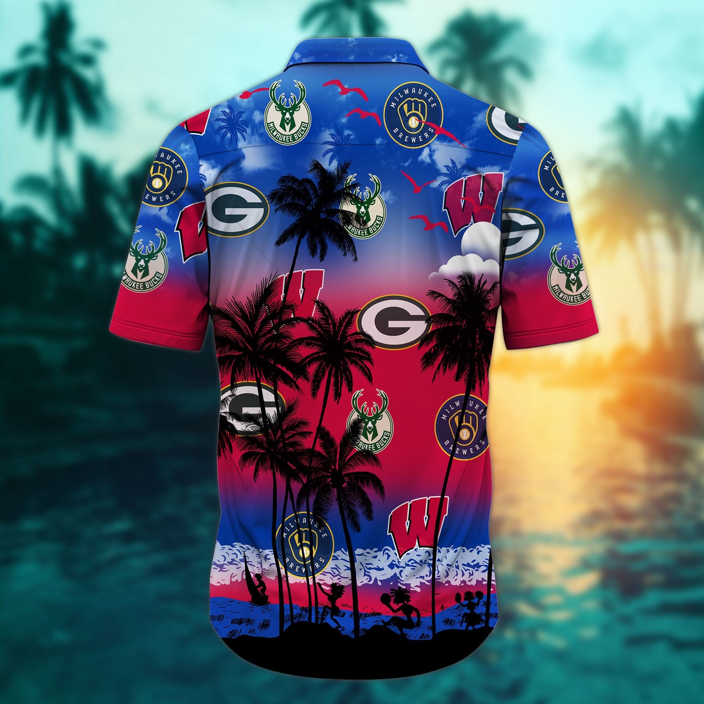 Wisconsin Sports-Style 1-Hawaiian Shirt