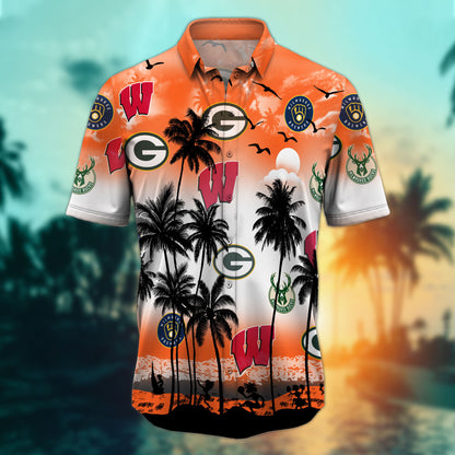 Wisconsin Sports-Style 2-Hawaiian Shirt