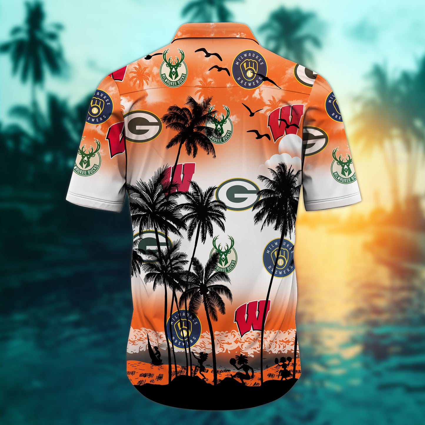 Wisconsin Sports-Style 2-Hawaiian Shirt