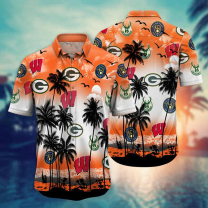 Wisconsin Sports-Style 2-Hawaiian Shirt