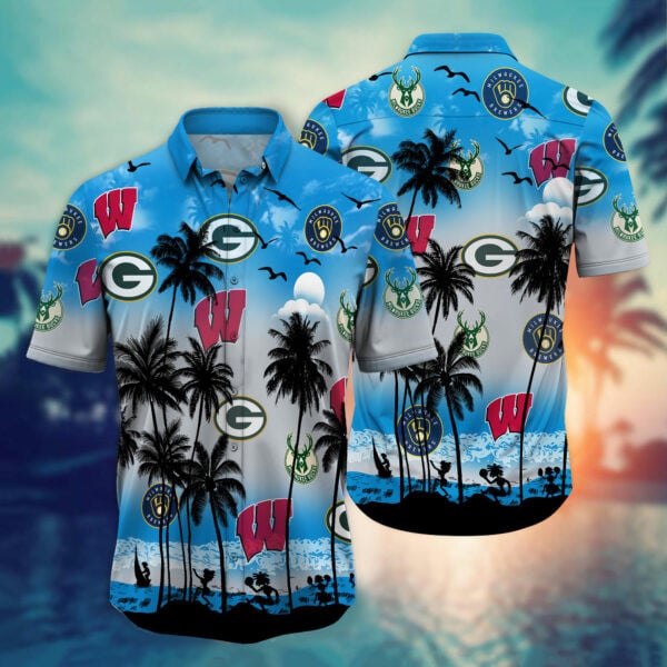 Wisconsin Sports-Style 3-Hawaiian Shirt