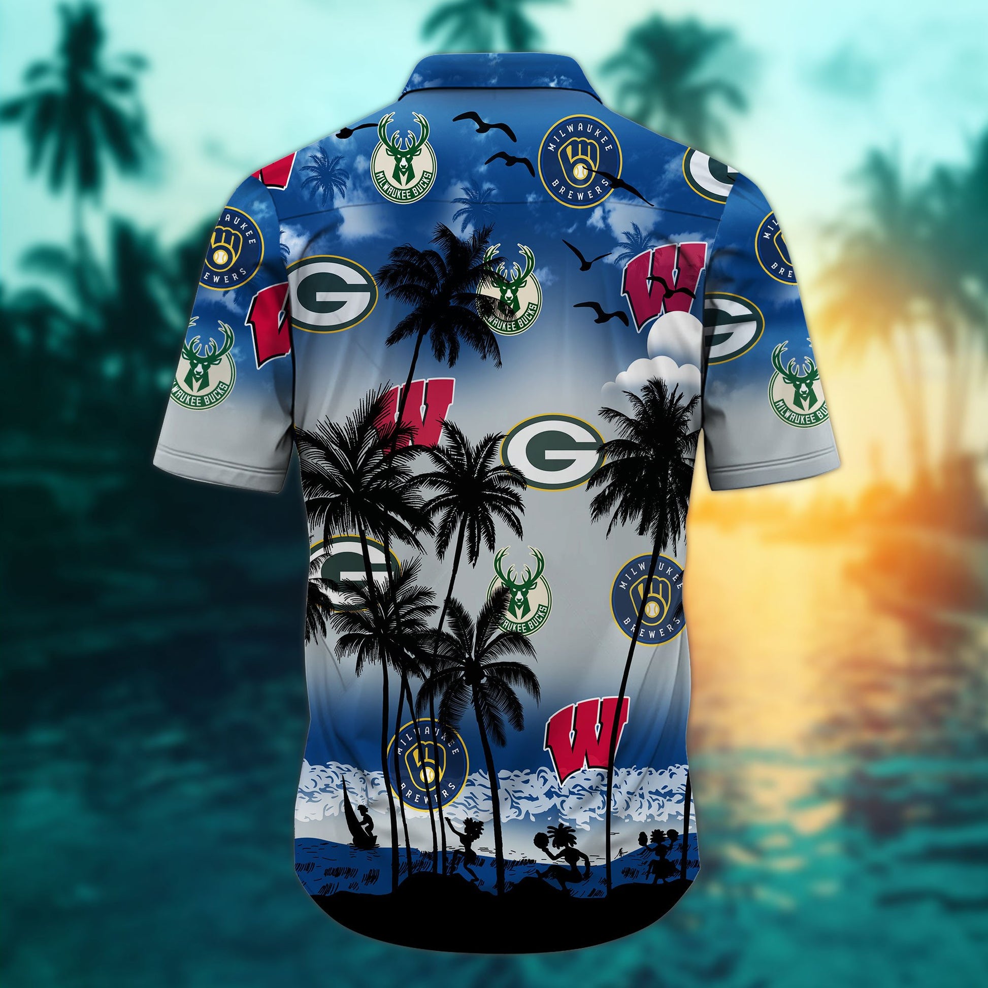 Wisconsin Sports-Style 4-Hawaiian Shirt