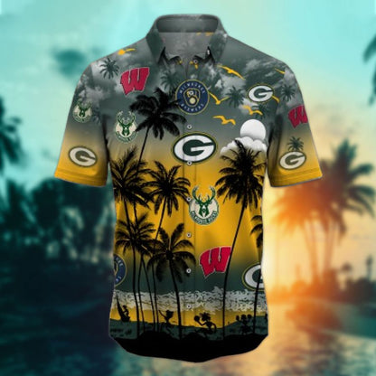 Wisconsin Sports-Style 5-Hawaiian Shirt