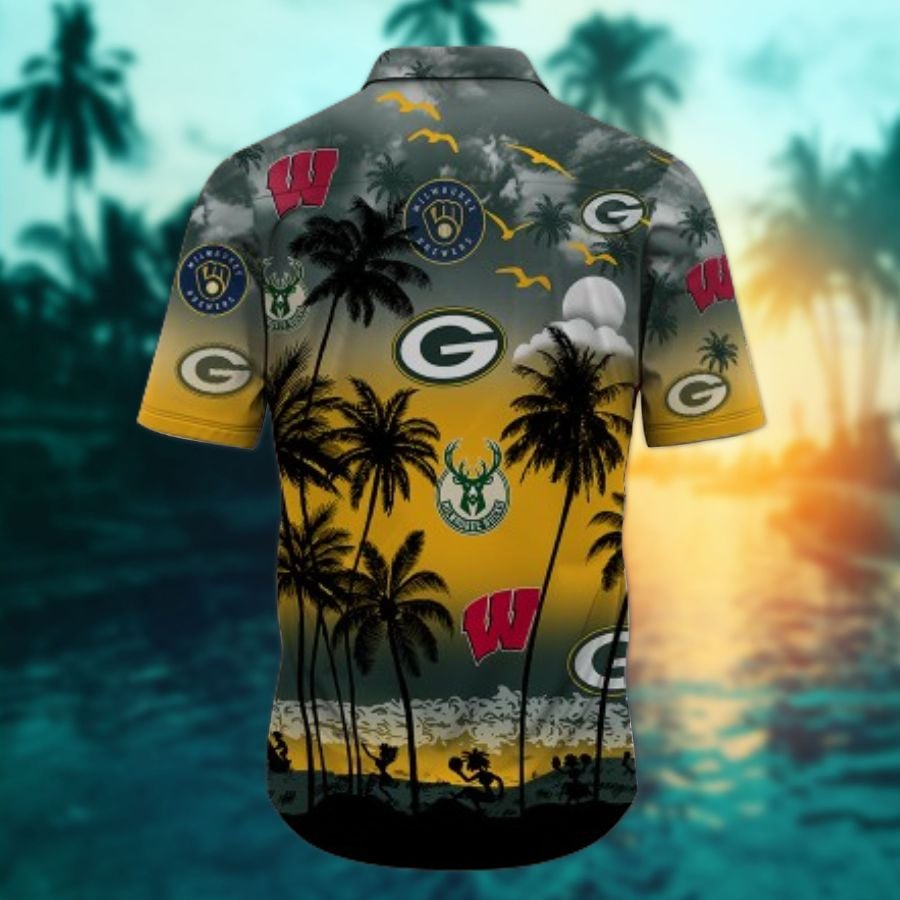 Wisconsin Sports-Style 5-Hawaiian Shirt