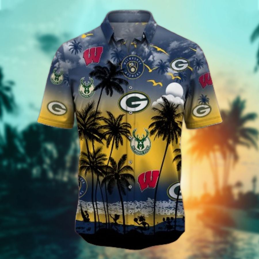 Wisconsin Sports-Style 7-Hawaiian Shirt