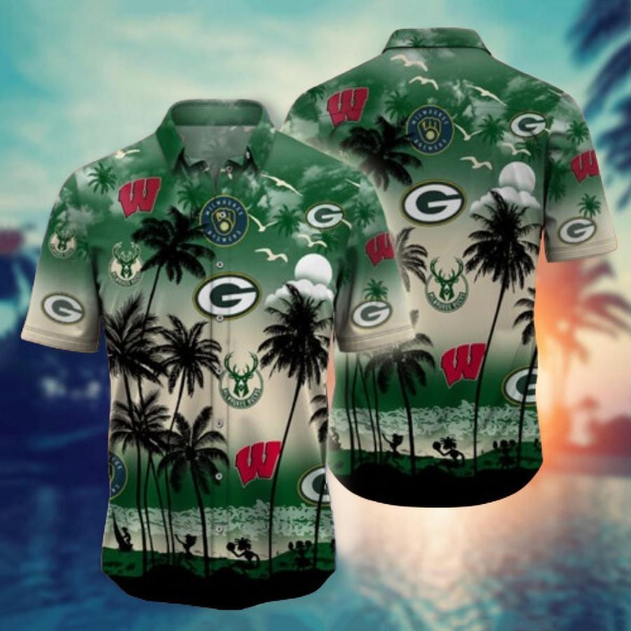 Wisconsin Sports-Style 8-Hawaiian Shirt