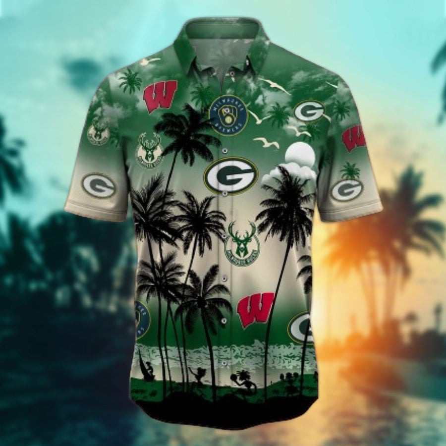 Wisconsin Sports-Style 8-Hawaiian Shirt