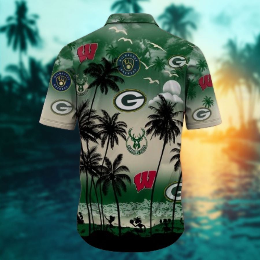 Wisconsin Sports-Style 8-Hawaiian Shirt