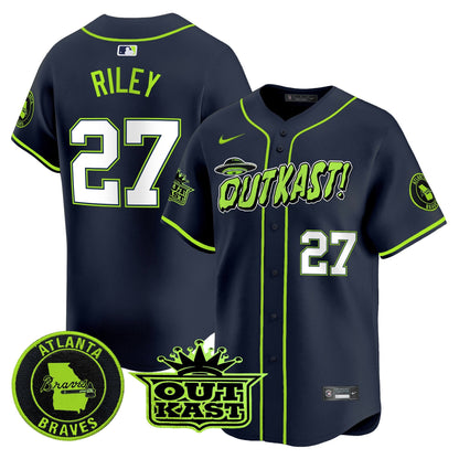 Atlanta Braves Atliens Vapor Premier Limited Jersey V3 - All Stitched