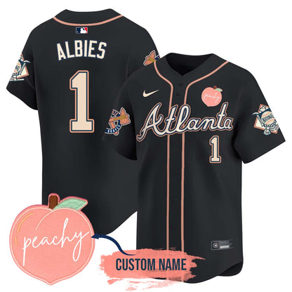 Personalized Braves 2024 Peach Fuzz Jersey - All Stitched