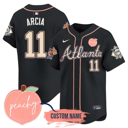 Personalized Braves 2024 Peach Fuzz Jersey - All Stitched