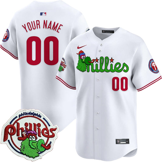 Phillies Phanatic Patch Vapor Premier Limited Custom Jersey V3 - All Stitched