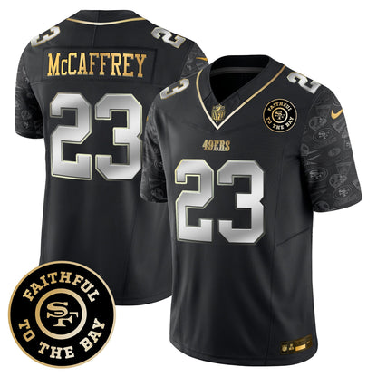 49ers Pattern Style Vapor Limited Jersey - All Stitched