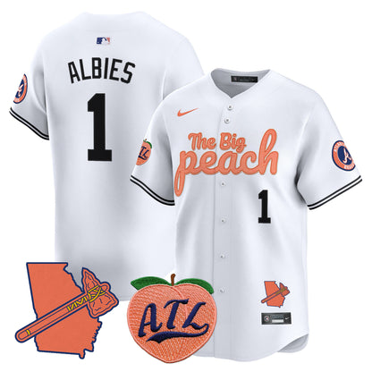 Braves The Big Peach Vapor Premier Limited Jersey - All Stitched