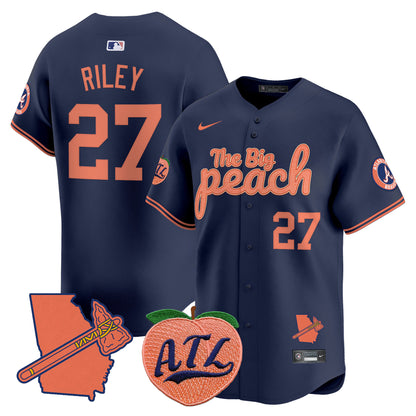 Braves The Big Peach Vapor Premier Limited Jersey - All Stitched