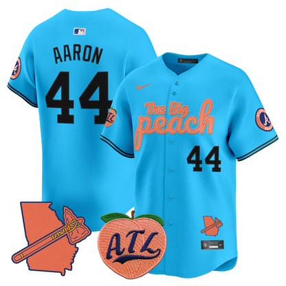 Braves The Big Peach Vapor Premier Limited Jersey - All Stitched