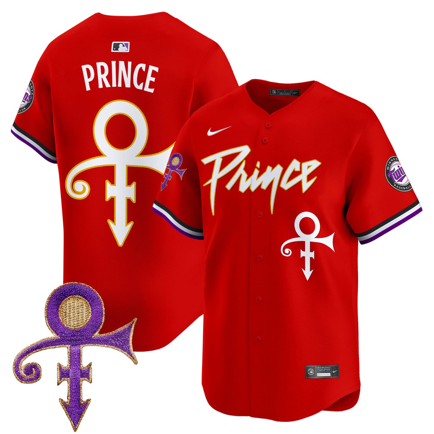 Twins Prince Patch Vapor Premier Limited Jersey - All Stitched