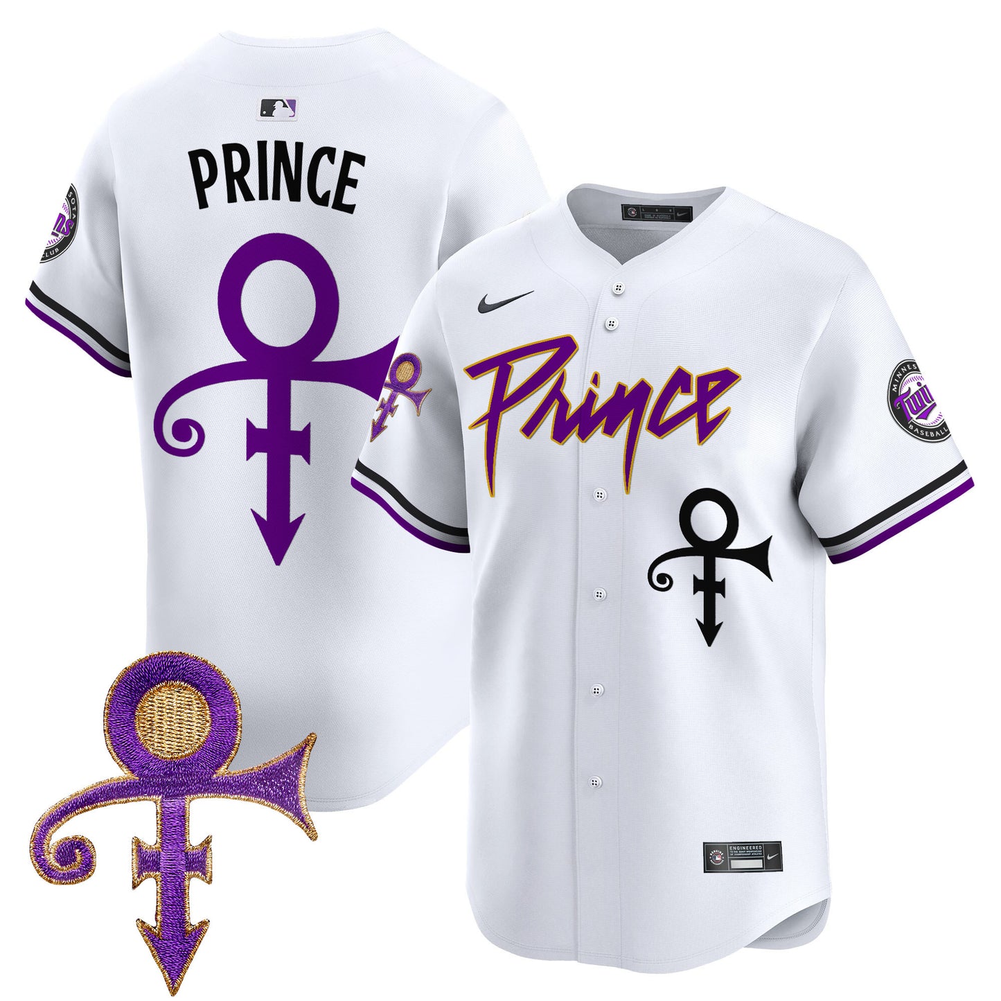 Twins Prince Patch Vapor Premier Limited Jersey - All Stitched