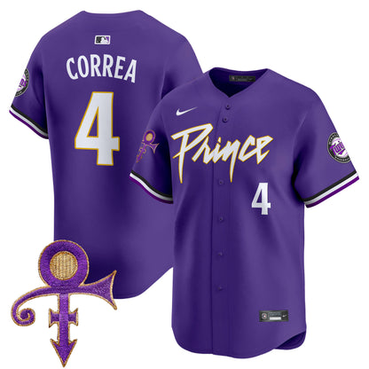 Twins Prince Patch Vapor Premier Limited Jersey - All Stitched