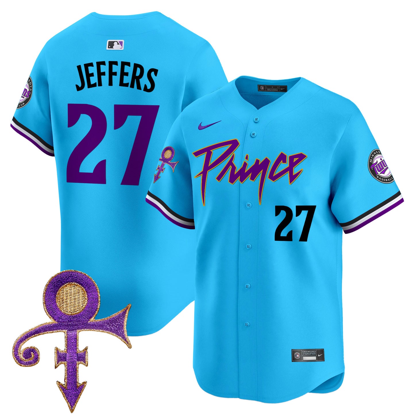 Twins Prince Patch Vapor Premier Limited Jersey - All Stitched