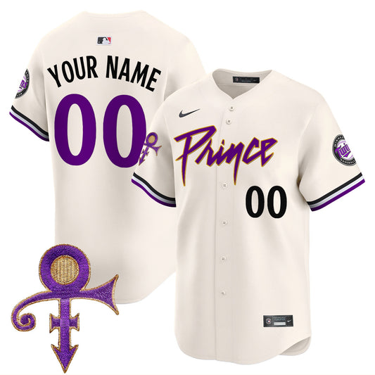 Twins Prince Patch Vapor Premier Limited Custom Jersey - All Stitched