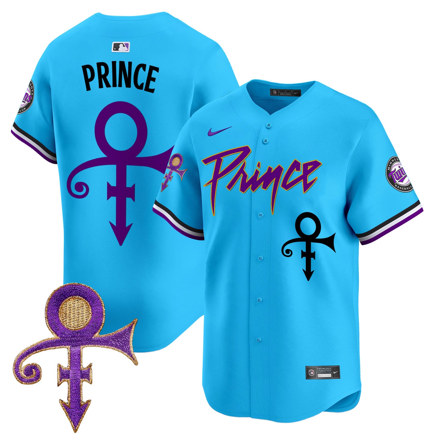 Twins Prince Patch Vapor Premier Limited Jersey - All Stitched