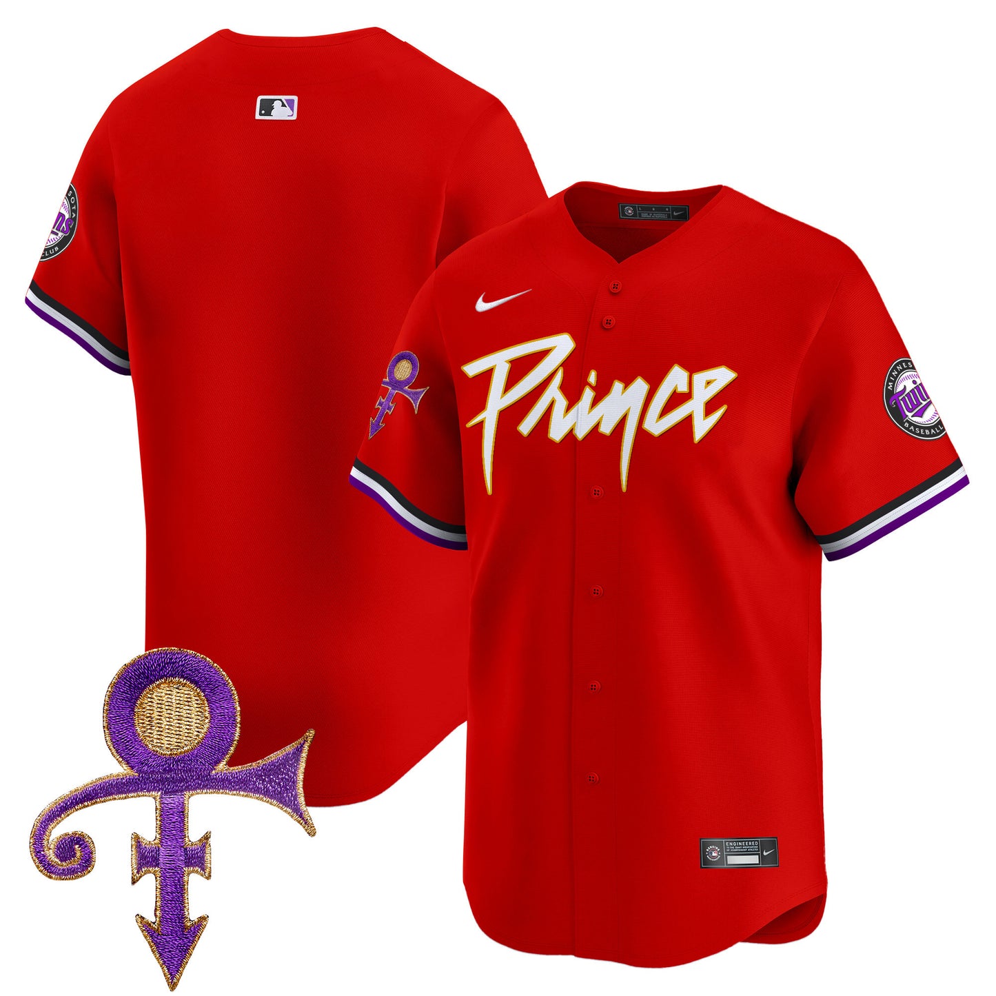 Twins Prince Patch Vapor Premier Limited Jersey - All Stitched