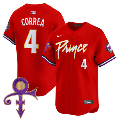 Twins Prince Patch Vapor Premier Limited Jersey - All Stitched