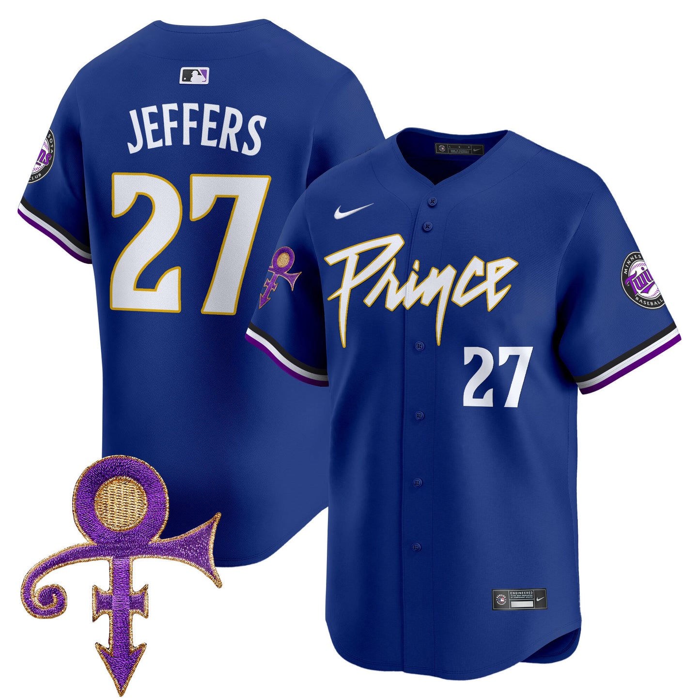 Twins Prince Patch Vapor Premier Limited Jersey - All Stitched